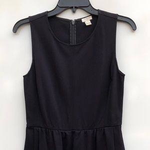 J. Crew black sleeveless ponte dress